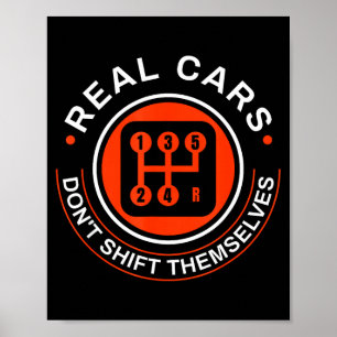 Póster Los reales no cambian solos - Transmisión manual 