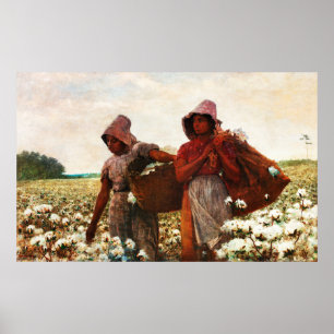 Póster Los recolectores de algodón por Winslow Homer