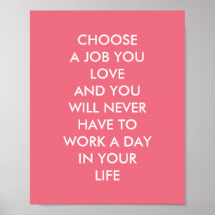 Póster Los refranes inspiradores de encargo Confucio