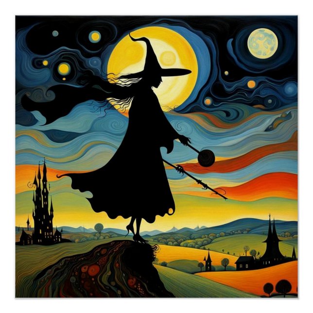 Póster Los relojes de bruja (Anverso)