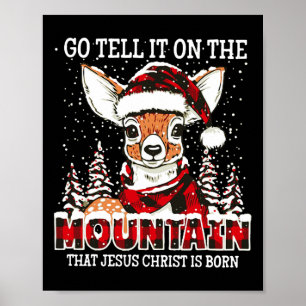 Póster Los Renos Van A Decirle En La Montaña Que Jesús Ch