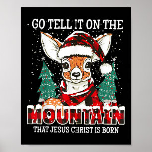 Póster Los Renos Van A Decirle En La Montaña Que Jesús Ch
