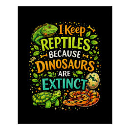 Póster Los reptiles mandan