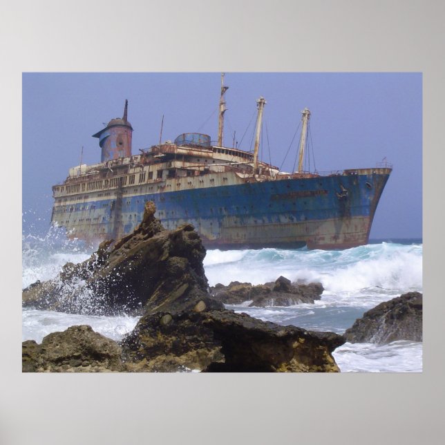 Póster Los restos de las Islas Canarias, una estrella est (Frente)