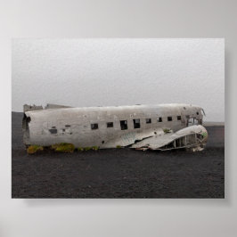 Póster Los restos del avión DC9