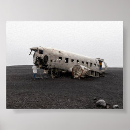 Póster Los restos del avión DC9
