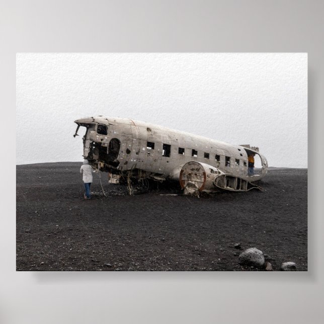 Póster Los restos del avión DC9 (Frente)