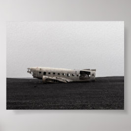 Póster Los restos del avión DC9