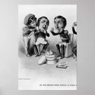 Póster Los reyes absolutos se vieron obligados a tragar l