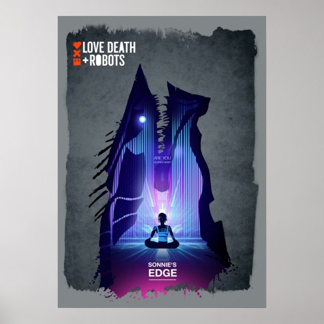 Póster Los robots de la muerte del amor borde de las canc (Frente)