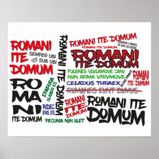 Póster ¡Los romanos se van a casa! Poster de graffiti