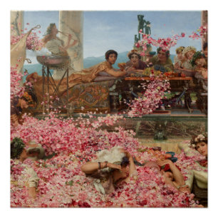 Póster Los Rosas de Heliogabalus Sir Lawrence Alma-Tadema