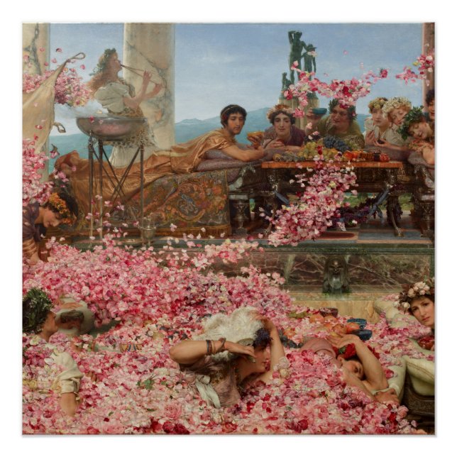 Póster Los Rosas de Heliogabalus Sir Lawrence Alma-Tadema (Anverso)