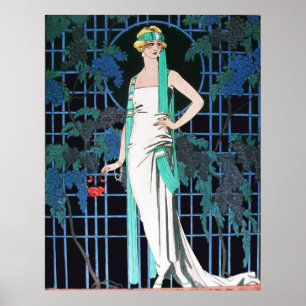 PÓSTER LOS ROSAS EN LA NOCHE, MODA DE LA BELLEZA COMPONEN