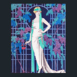 Póster Los Rosas y el Poster Art Deco Nocturno<br><div class="desc">Los Rosas y el poster Art Deco Nocturno. Ilustracion Art Decó de los años 20. El artista francés Georges Barbier pintó encantadoras representaciones de París durante los años 20. Su trabajo a menudo incluía a mujeres y parejas en estados de descanso, hambre y ligero aburrimiento. Los Rosas y la Noche...</div>