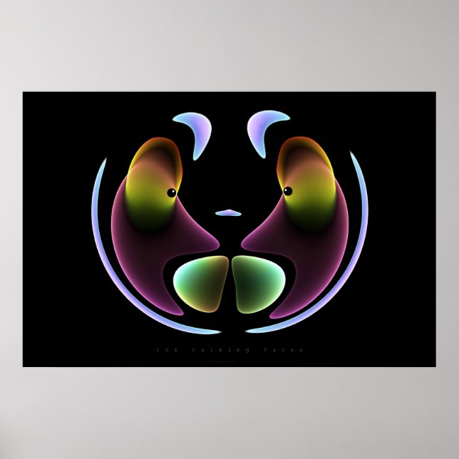 Póster los rostros parlantes (Frente)