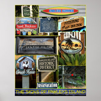 Póster Los Rótulos de Pawleys Island
