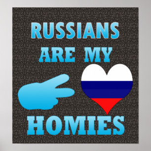 Póster Los rusos son mi Homies