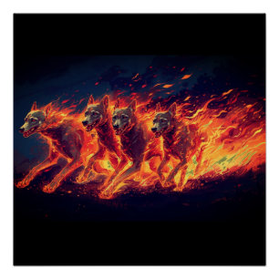 Póster Los Sabuesos Del Infierno Están En Marcha
