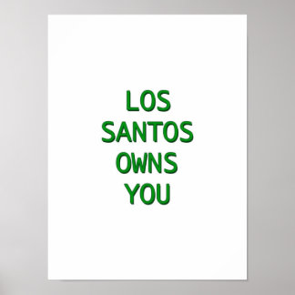 Póster Los Santos te debe