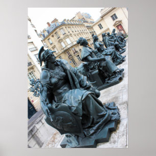 Póster Los seis continentes en Musee d'Orsay