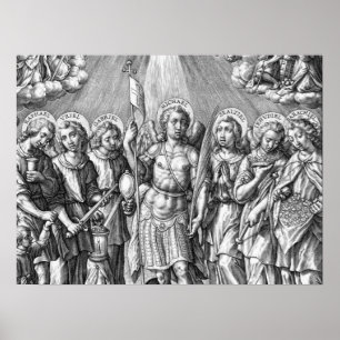Póster Los Siete Arcángeles (M 034; Grabado)
