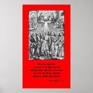 Póster Los Siete Archangels (M 034; Grabado)