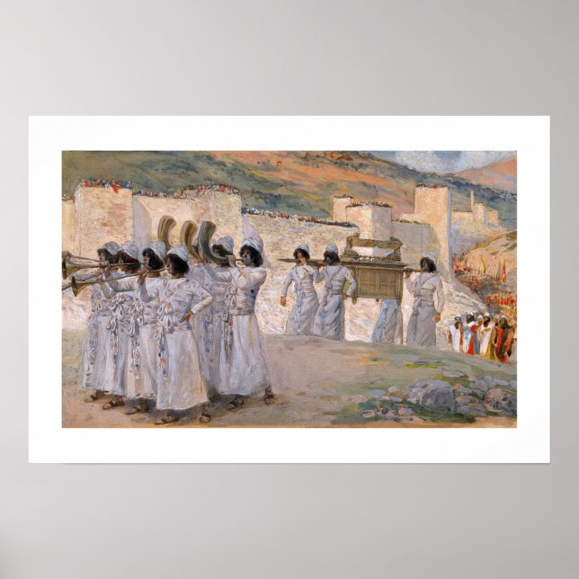 Póster Los siete trompetas de Jericó de James Tissot (Frente)