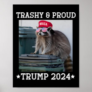 Póster Los simpatizantes de Trump basura Joe Biden basura