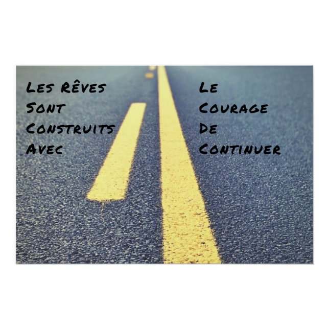 Póster “Los Sueños” Cartel Mural Cita Positiva (Anverso)