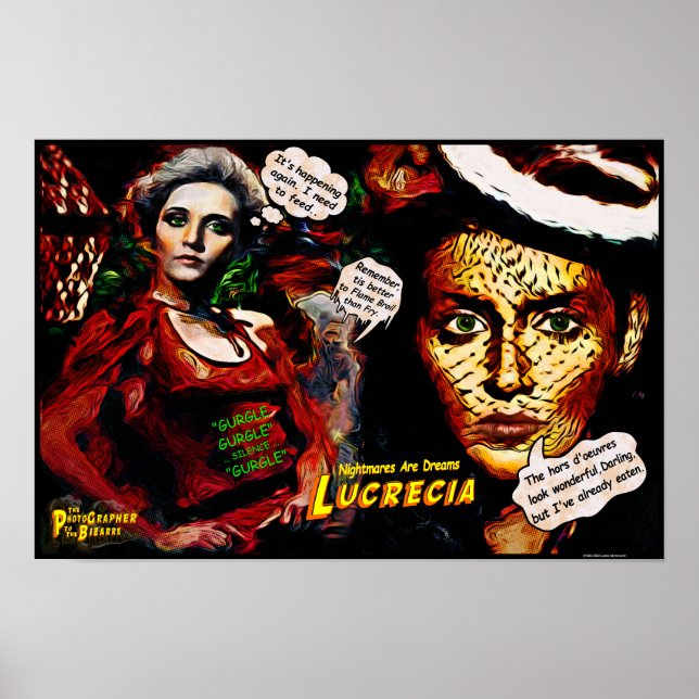 Póster Los sueños de Lucrecia son pesadillas (Frente)