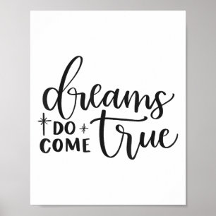 Póster Los sueños sí se hacen realidad Insracional Motiva