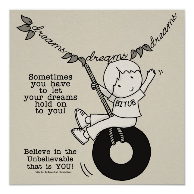 Póster Los sueños te sostienen (Anverso)