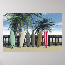 Póster Los Surfboards