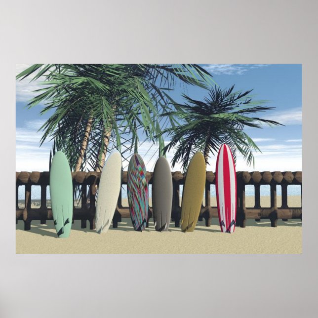 Póster Los Surfboards (Frente)