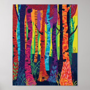 Póster Los susurros eléctricos del bosque prismático