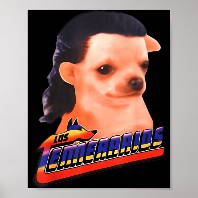 Póster Los Temerarios Funny Dog Chihuahua  (Frente)