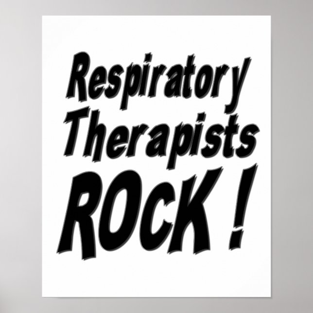 Póster ¡Los Terapistas Respiratorios Rock! Poster (Frente)