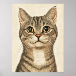 Póster Los tesoros tabby de Dürer 2