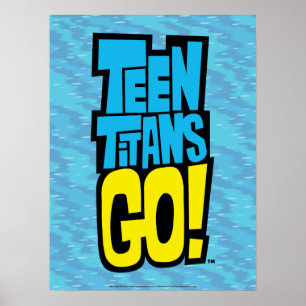 Póster ¡Los titanes adolescentes se van! Logotipo