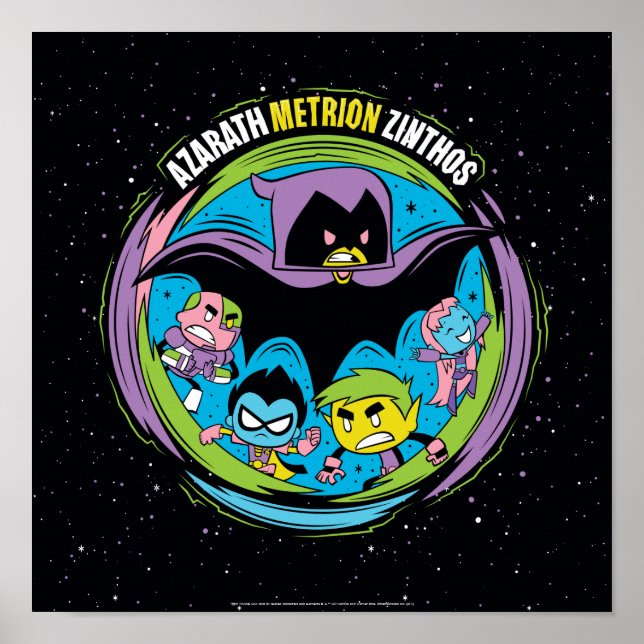 Póster ¡Los titanes adolescentes se van! | Raven "Azarath (Frente)