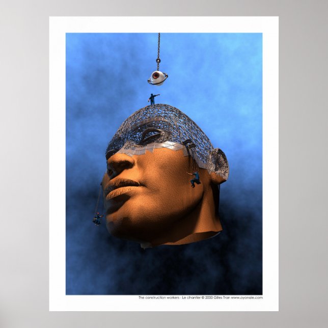 Póster Los trabajadores de la construcción - Le chantier (Frente)