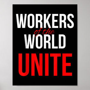 Póster Los Trabajadores Del Mundo Se Unen