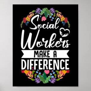 Póster Los trabajadores sociales hacen una diferencia