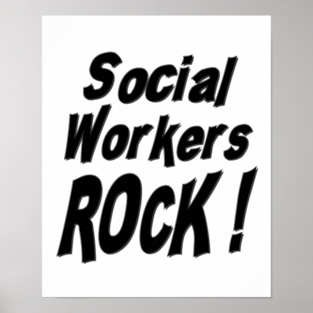 Póster ¡Los trabajadores sociales rompen! Poster (Frente)