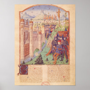 Póster Los trabajos de Virgil con comentario por Servius