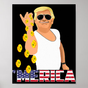 Póster Los trajes de Trump de Merica