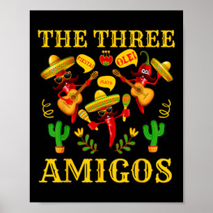 Póster Los tres amigos - El gracioso Chile Cinco De Mayo