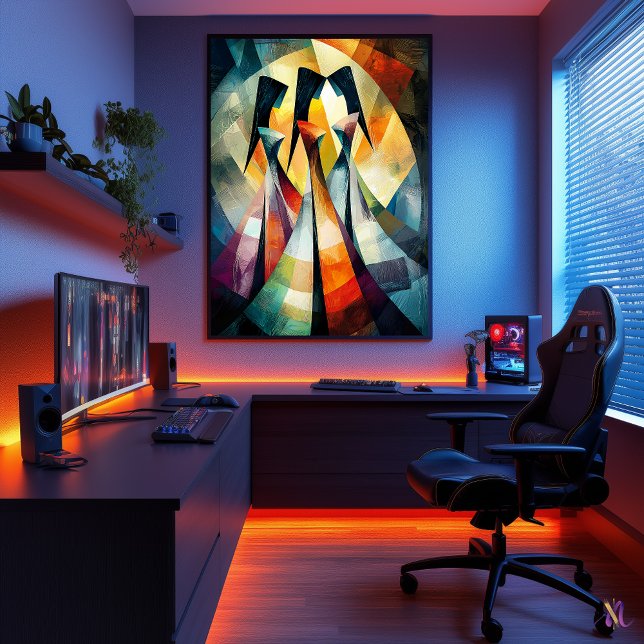 Póster Los tres grados - Cubista inspirado por Rubens (Subido por el creador)