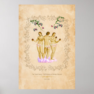 Póster Los Tres Grados - Raphael Reimaginado